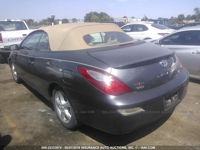 4T1FA38P88U137889 - 2008 TOYOTA CAMRY SOLARA SE/SLE/SPORT GRAY photo 3