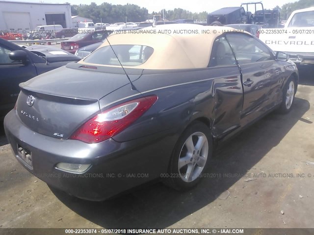 4T1FA38P88U137889 - 2008 TOYOTA CAMRY SOLARA SE/SLE/SPORT GRAY photo 4