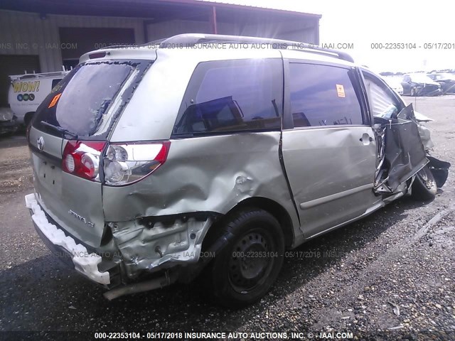 5TDZA23C16S494851 - 2006 TOYOTA SIENNA CE/LE GRAY photo 4