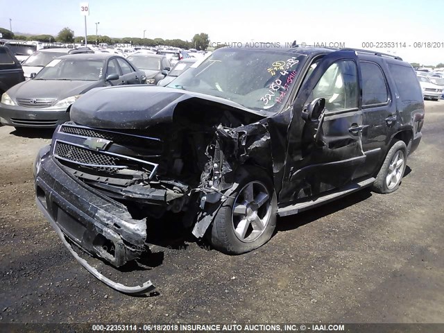 1GNFC13077R123343 - 2007 CHEVROLET TAHOE C1500 BLACK photo 2