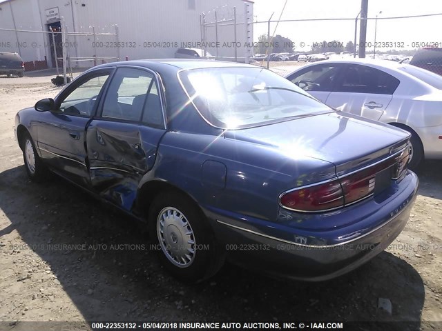 2G4WY52M7V1410382 - 1997 BUICK CENTURY LIMITED BLUE photo 3