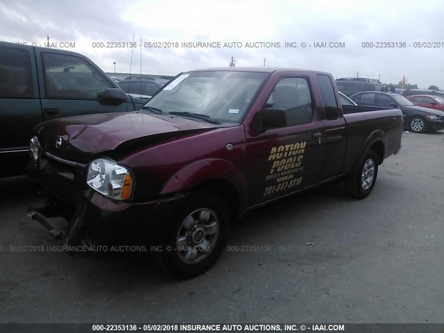 1N6DD26T53C403782 - 2003 NISSAN FRONTIER KING CAB XE MAROON photo 2