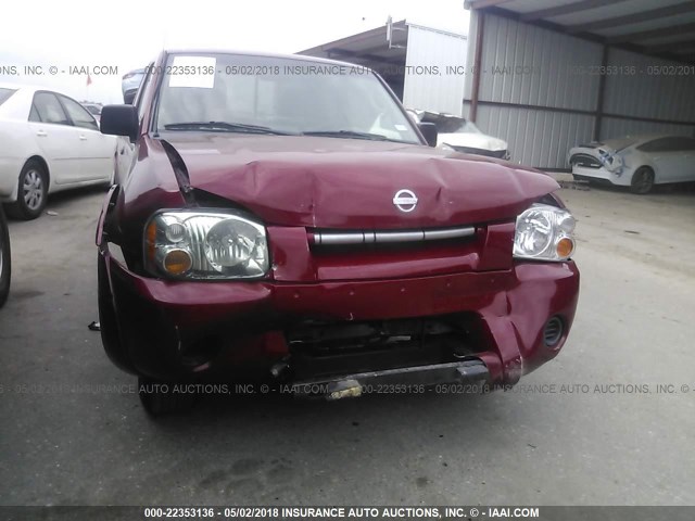 1N6DD26T53C403782 - 2003 NISSAN FRONTIER KING CAB XE MAROON photo 6