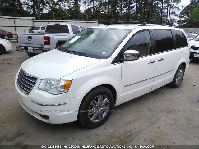 2A8HR64X98R840808 - 2008 CHRYSLER TOWN & COUNTRY LIMITED WHITE photo 2