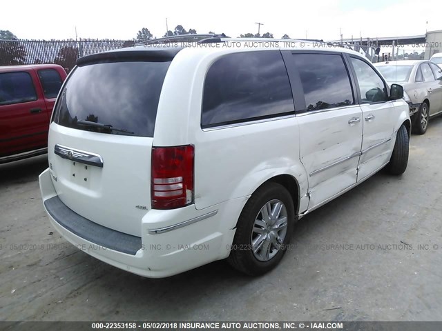 2A8HR64X98R840808 - 2008 CHRYSLER TOWN & COUNTRY LIMITED WHITE photo 4