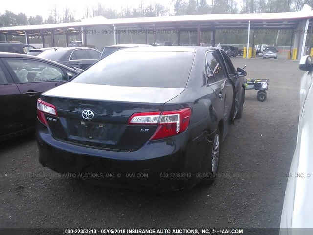 4T1BF1FK2CU111793 - 2012 TOYOTA CAMRY SE/LE/XLE Қара фото 4