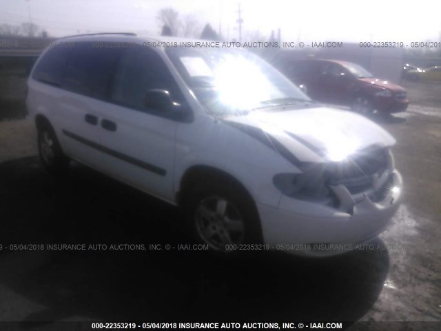 1D4GP24R17B137125 - 2007 DODGE GRAND CARAVAN SE WHITE photo 1