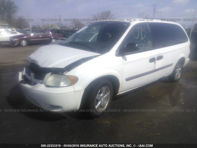 1D4GP24R17B137125 - 2007 DODGE GRAND CARAVAN SE WHITE photo 2