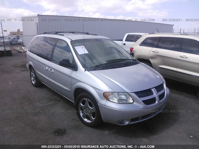 2B8GP54L51R103641 - 2001 DODGE GRAND CARAVAN ES SILVER photo 1