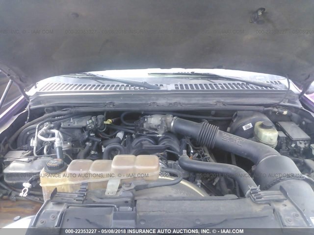 1FMNU42L0YEA55275 - 2000 FORD EXCURSION LIMITED PINK photo 10