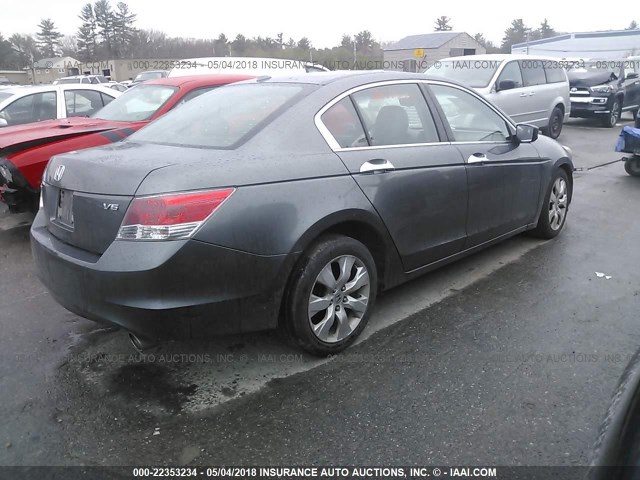 1HGCP36899A017072 - 2009 HONDA ACCORD EXL GRAY photo 4