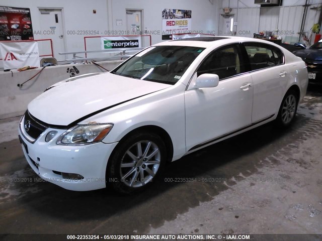 JTHCH96S760006419 - 2006 LEXUS GS GENERATION 200 300 WHITE photo 2