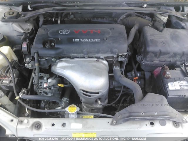 4T1CE38P76U751546 - 2006 TOYOTA CAMRY SOLARA SE/SLE ვერცხლისფერი ფოტო 10