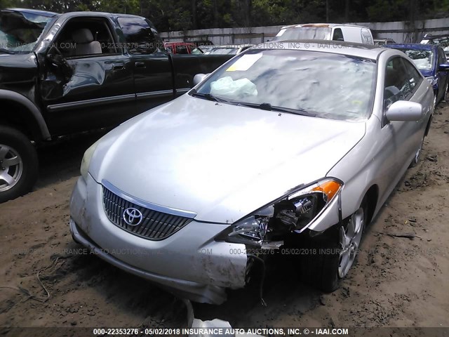 4T1CE38P76U751546 - 2006 TOYOTA CAMRY SOLARA SE/SLE SILVER photo 2