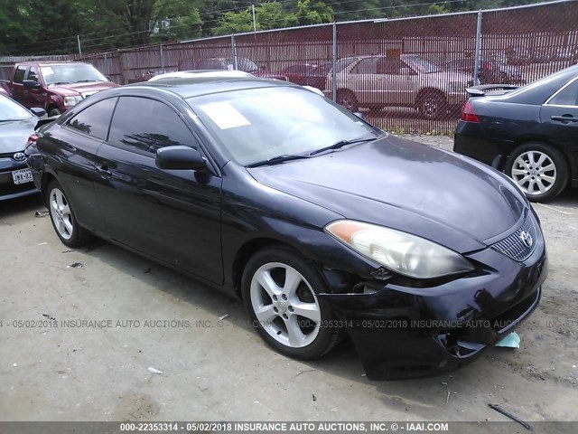 4T1CA30P24U022567 - 2004 TOYOTA CAMRY SOLARA SE/SLE BLACK photo 1