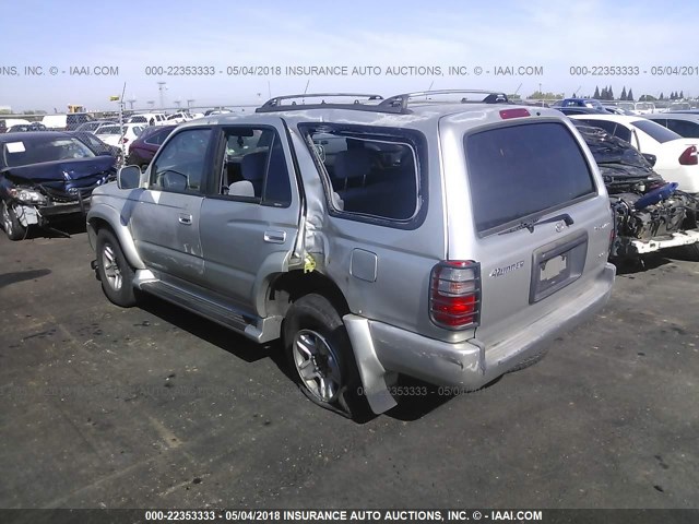 JT3HN86R4Y0261043 - 2000 TOYOTA 4RUNNER SR5 SILVER photo 3