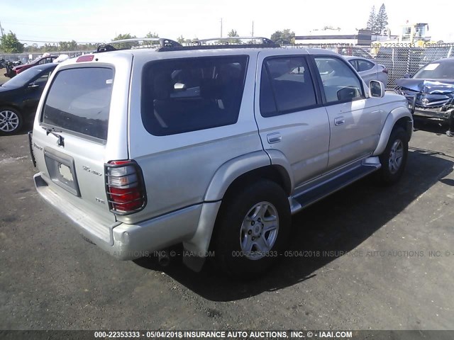 JT3HN86R4Y0261043 - 2000 TOYOTA 4RUNNER SR5 SILVER photo 4