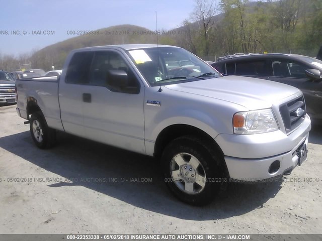 1FTRX14W16FB52592 - 2006 FORD F150 SILVER photo 1