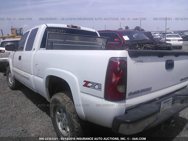 1GCEK19T53E270481 - 2003 CHEVROLET SILVERADO K1500 WHITE photo 3