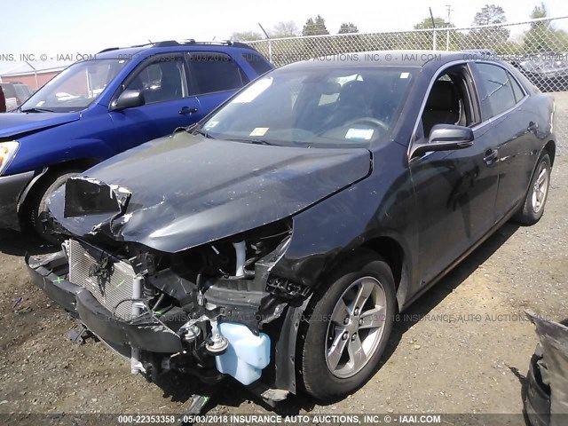 1G11C5SLXEF274285 - 2014 CHEVROLET MALIBU 1LT BLACK photo 2
