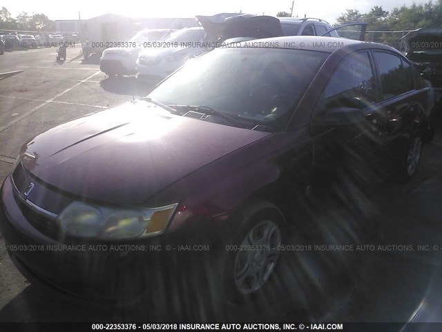 1G8AJ54F14Z224600 - 2004 SATURN ION LEVEL 2 Tünd qırmızı foto 2