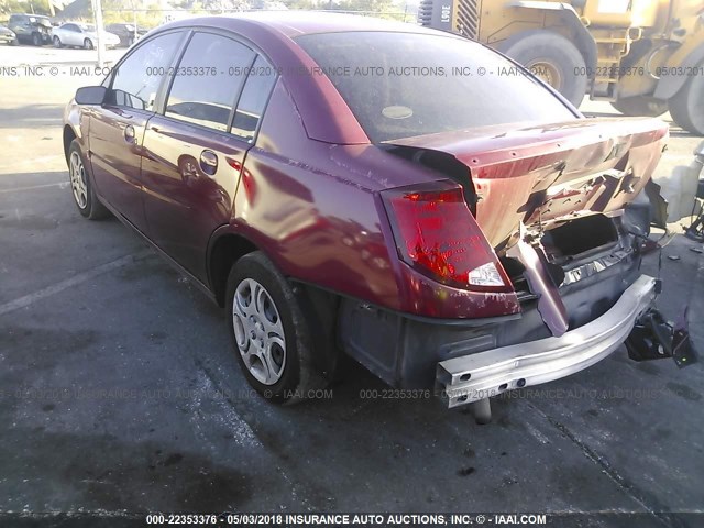 1G8AJ54F14Z224600 - 2004 SATURN ION LEVEL 2 Tünd qırmızı foto 3