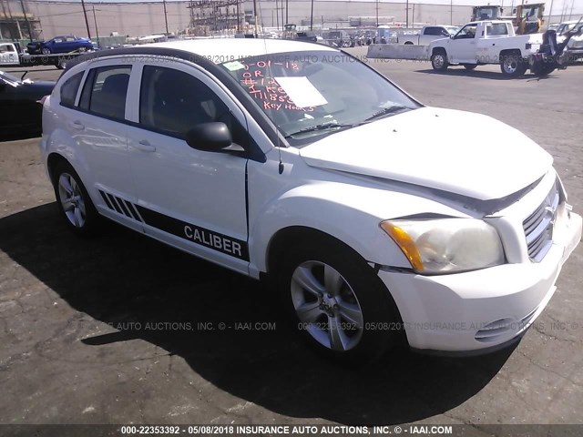 1B3CB4HA4AD532861 - 2010 DODGE CALIBER SXT WHITE photo 1