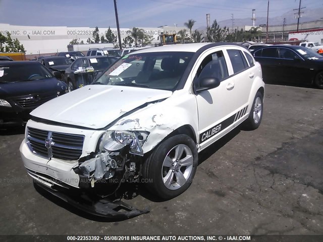 1B3CB4HA4AD532861 - 2010 DODGE CALIBER SXT WHITE photo 2