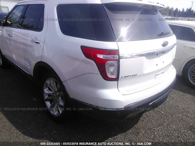 1FMHK8F84BGA88937 - 2011 FORD EXPLORER LIMITED WHITE photo 6