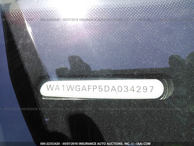 WA1WGAFP5DA034297 - 2013 AUDI Q5 PRESTIGE WHITE photo 9