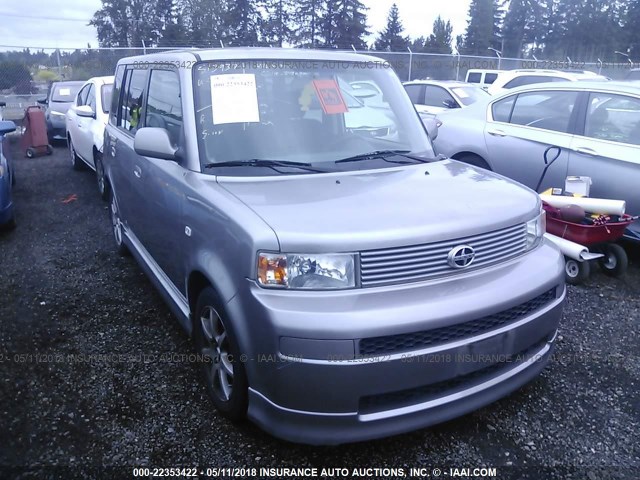 JTLKT324964084892 - 2006 TOYOTA SCION XB SILVER photo 1
