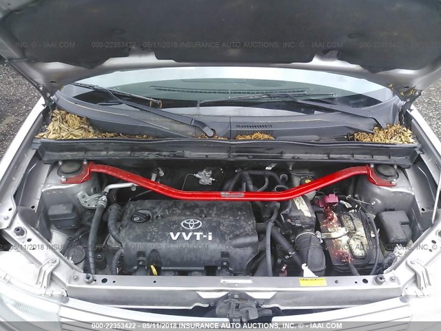 JTLKT324964084892 - 2006 TOYOTA SCION XB SILVER photo 10