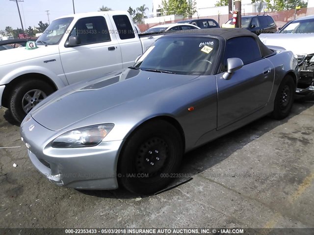 JHMAP21424T006043 - 2004 HONDA S2000 GRAY photo 2