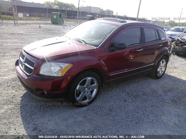 1B3HB78K67D132776 - 2007 DODGE CALIBER R/T BURGUNDY photo 2