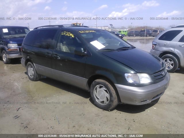 4T3ZF13C52U466197 - 2002 TOYOTA SIENNA LE/XLE GREEN photo 1