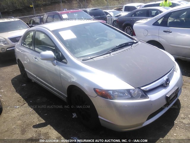 1HGFA16506L026557 - 2006 HONDA CIVIC LX SILVER photo 1