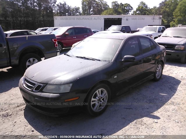 YS3FD49Y661005617 - 2006 SAAB 9-3 BLACK photo 2