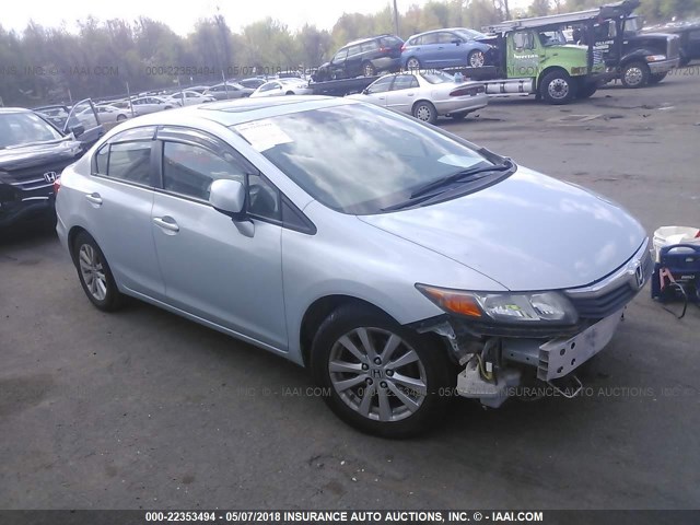 2HGFB2F92CH507666 - 2012 HONDA CIVIC EXL 蓝色 照片 1