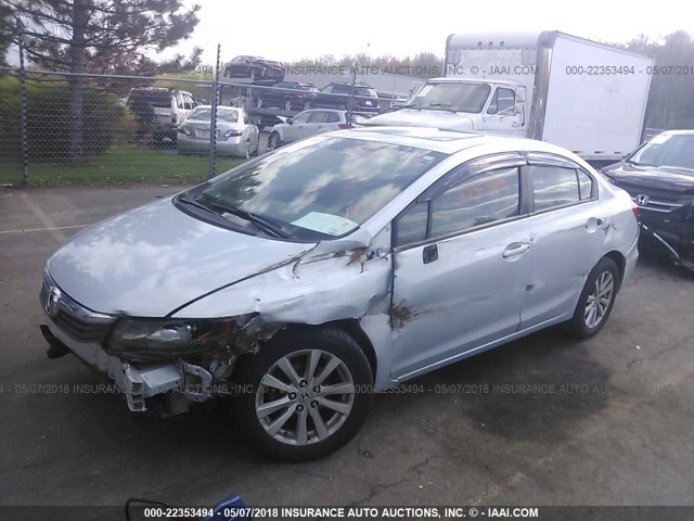 2HGFB2F92CH507666 - 2012 HONDA CIVIC EXL 蓝色 照片 2