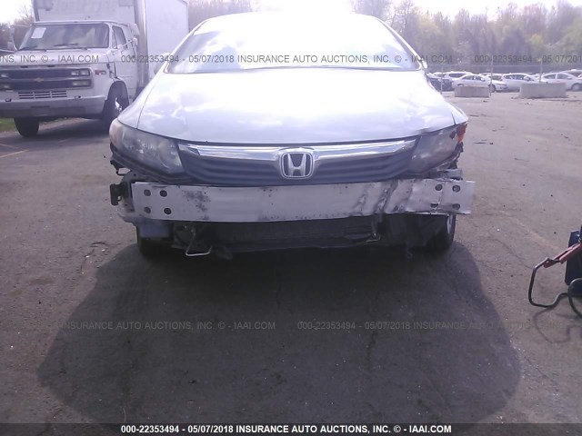 2HGFB2F92CH507666 - 2012 HONDA CIVIC EXL 蓝色 照片 6