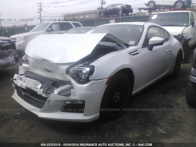 JF1ZCAB15E9604355 - 2014 SUBARU BRZ 2.0 PREMIUM WHITE photo 2