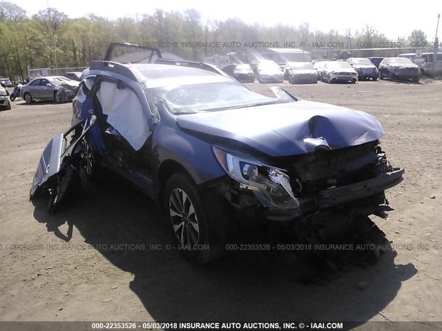 4S4BSANC0F3324208 - 2015 SUBARU OUTBACK 2.5I LIMITED BLUE photo 1