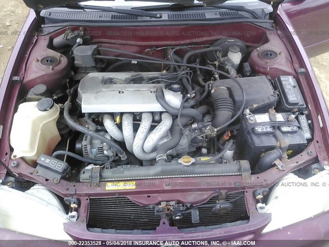 2T1BR18E0WC057415 - 1998 TOYOTA COROLLA VE/CE/LE 栗色 照片 10