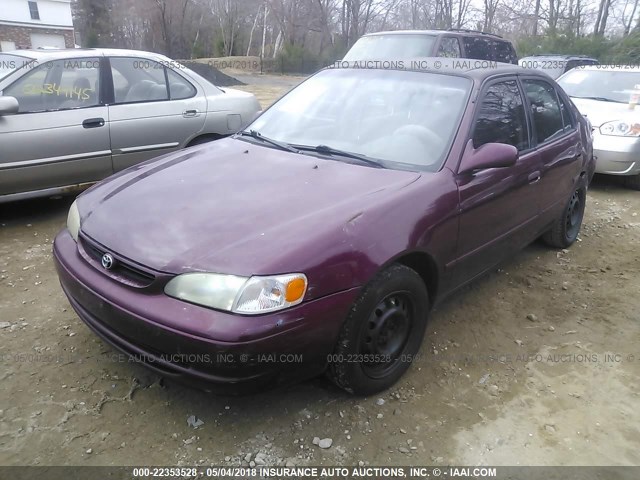 2T1BR18E0WC057415 - 1998 TOYOTA COROLLA VE/CE/LE 栗色 照片 2