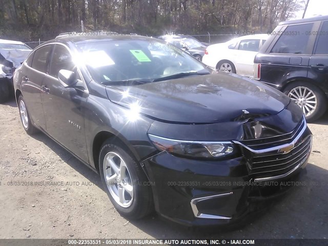 1G1ZB5ST8GF219553 - 2016 CHEVROLET MALIBU LS BLACK photo 1