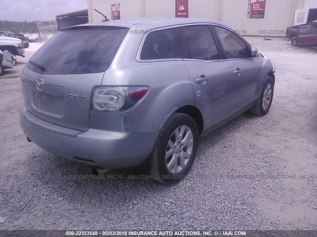 JM3ER293770154940 - 2007 MAZDA CX-7 SILVER photo 4