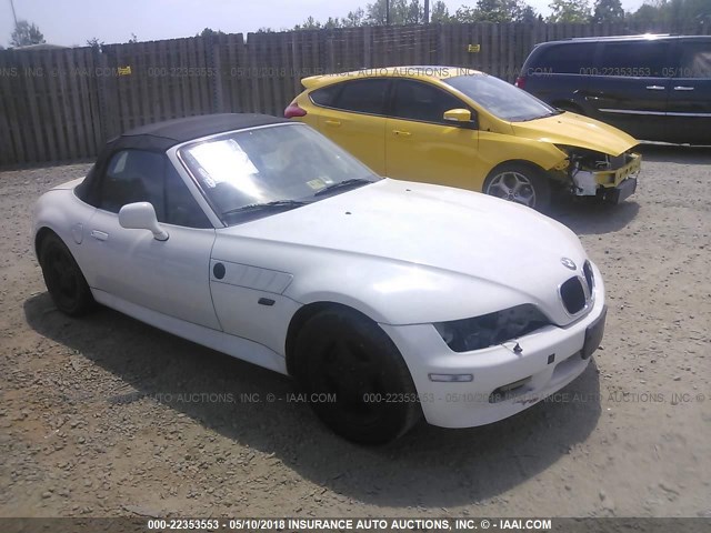 4USCH7329WLD15914 - 1998 BMW Z3 1.9 WHITE photo 1