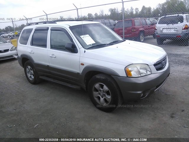 4F2YZ041X3KM16805 - 2003 MAZDA TRIBUTE LX WHITE photo 1