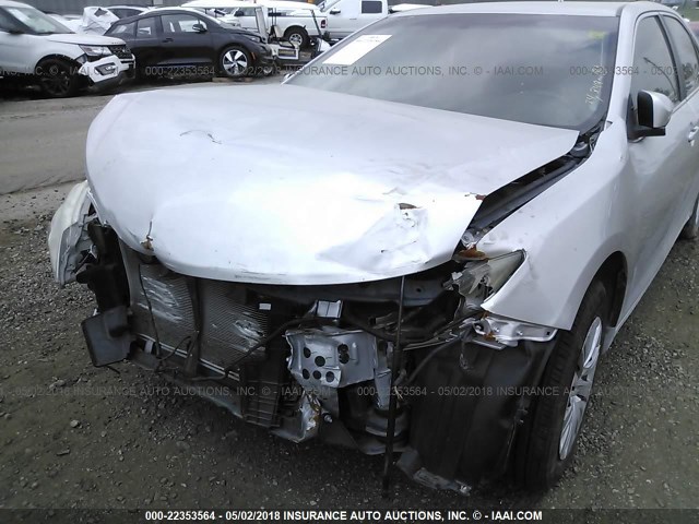 4T4BF1FK9CR216126 - 2012 TOYOTA CAMRY SE/LE/XLE SILVER photo 6