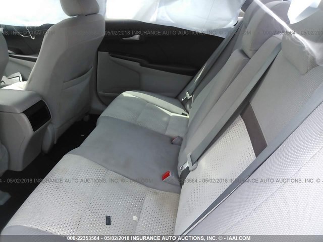 4T4BF1FK9CR216126 - 2012 TOYOTA CAMRY SE/LE/XLE SILVER photo 8